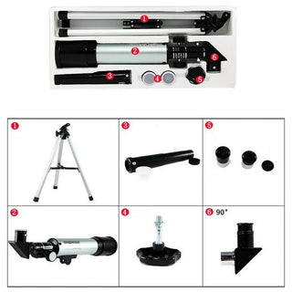 Beginners Astronomical 90 Degrees Lens Telescope