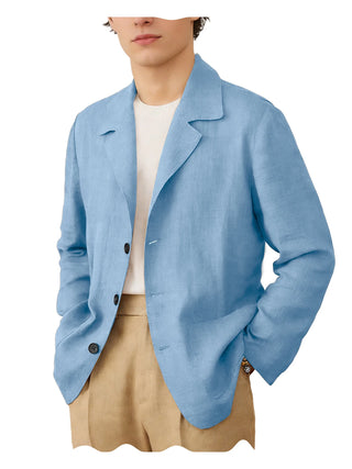 Men's Linen Breathable Soft Blazer Suit