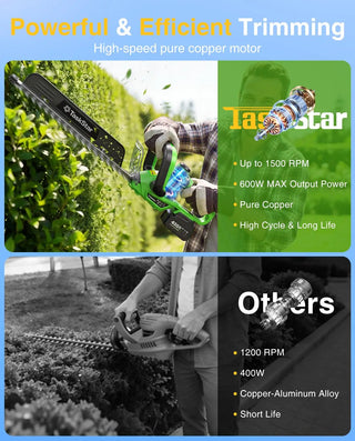 Electric Cordless Rechargeable Hedge Trimmer