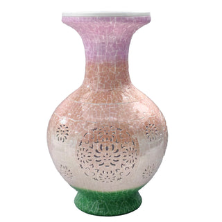 Puzzle Flower Vase Light Porcelain Design DIY 3D Assembly Educational Toy Home Decoration House Arrangement Warming Gift Adults