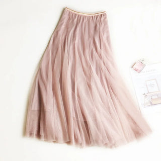 High Waist Chic Pleated Beach Skirt