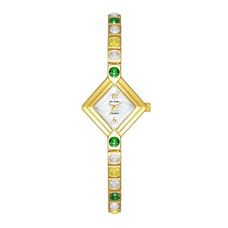Elegant Green Rhinestone Women’s Quartz Watch
