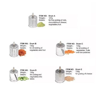 Rotary Manual Stainless Steel Cheese Grater - Epictzar Intl.
