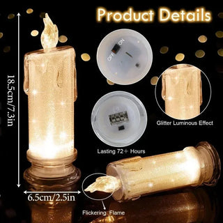 Flameless Candles LED Clearance Pillar Candles Christmas Battery Operated Candle Flickering Flame Light Xmas Party Decor