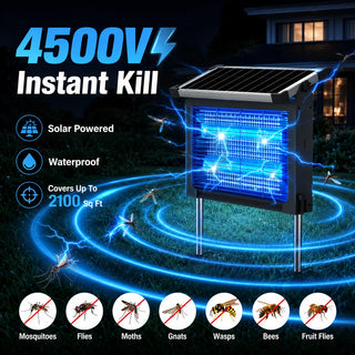 Outdoor Solar Powered Bug Zapper