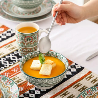 Ceramic Bohemian Patterned Dinnerware Set