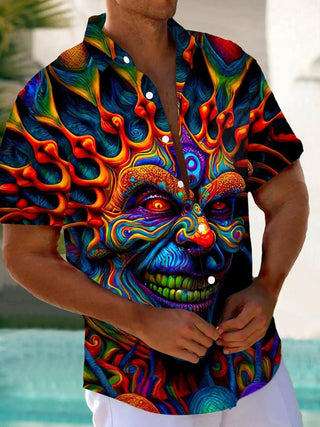 Leisure Tourist Beach Print Short Sleeve Shirt - Epictzar Intl.