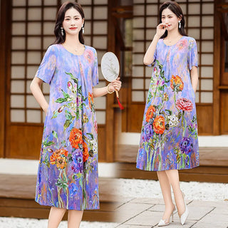 Women's Short Sleeved Floral Sleepwear