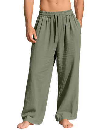 Beach Joggers Linen Baggy Pants