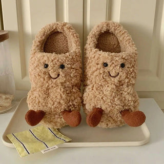 Ins-Style Plush Indoor Ladies Slippers