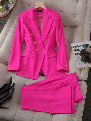 Office Ladies Business Wear Pants Suit