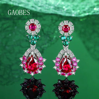 High Carbon Diamond Drop Crystal Earrings - Epictzar Intl.