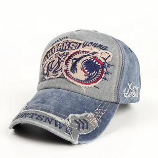 Washed Cotton Baseball Cap For Men Embroidery Letter Casquette Streetwear Snapback Women Hat Retro Casual Trucker Caps