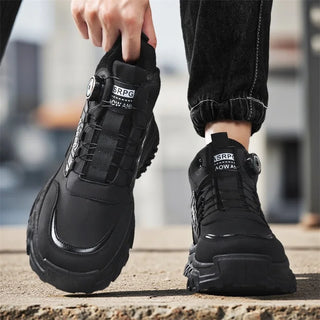 Autumn and winter plus size men's boots with knobs fashionable sports and leisure shoes outdoor work ankle boots hiking boots