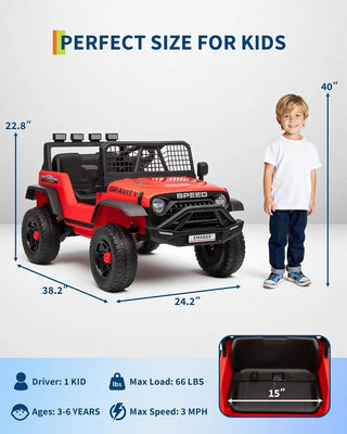 Kids Ride On Parent RC 3 Speeds Vehicles