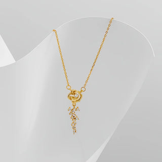 Trendy Rose Moissanite Elegant Pendant