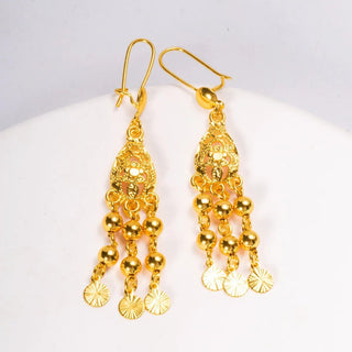 Elegant 24K Gold Dangling Earrings - Epictzar Intl.