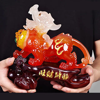 Lucky Pixiu Pi Yao Ornaments, Living Room Decor, Feng Shui Home Decoration, Craft Statues Sculptures, Craft Figurines Gift