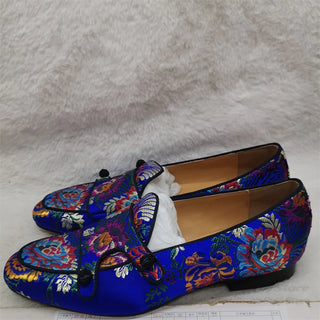 Embroider Leather Business Party Casual Loafer