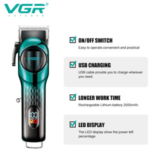 Adjustable Intelligent Electric Digital Hair Clipper
