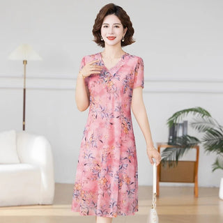 Floral Chiffon Beach Party Midi Dress - Epictzar Intl.