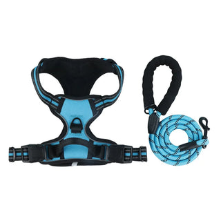 Pet Chest Harness Anti-Collision Vest Style Reflective Chest Harness Large Dog Pet Chest Harness Leash Set