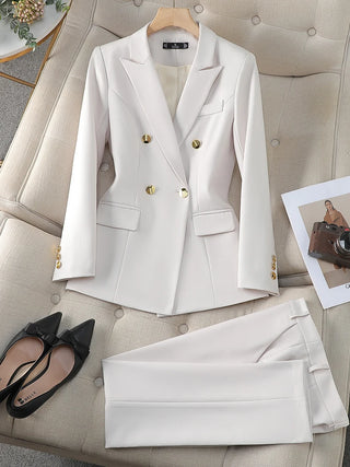Office Ladies Business Wear Pants Suit
