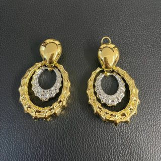 Yulaili Gold Plated Earring Round Pendant Luxury Women Jewelry Accessories Party Banquet Gift High Quality Gadget EK147