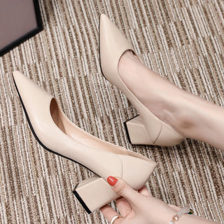Thick Heels Professional Design Pumps Shoes