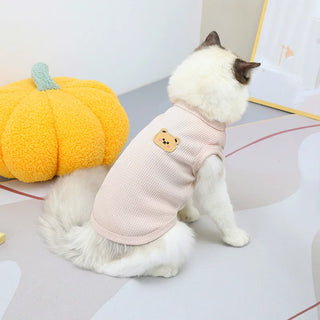 Pet Crew Neck Sleeveless T-shirt