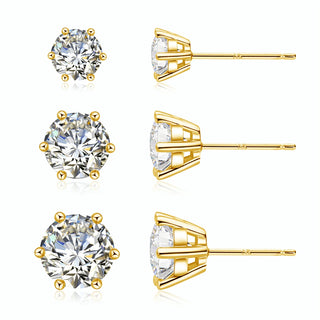 Szjinao 14k Gold Earrings Real Gold Women Luxury AU 585 2 Carat Moissanite Jewelry For Girls Christmas Gift With Certificate Hot
