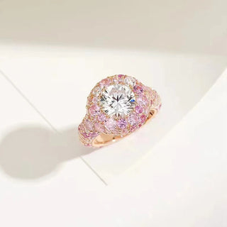 Sparkling Sapphire Cocktail Party Ring