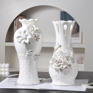 Living Room Decor Ceramic Flowers Vase
