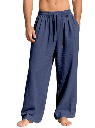 Beach Joggers Linen Baggy Pants