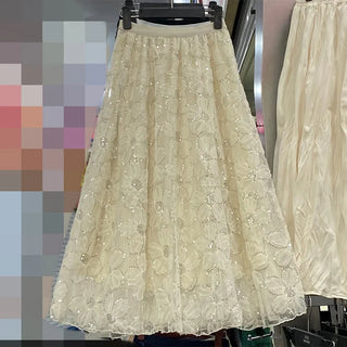 Vintage Embroidery Ethnic Style Party Skirt