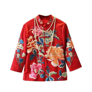 National Style Embroidered Cheongsam Blouse