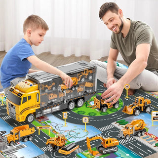 Alloy Toy Model Engineering Vehicle Set