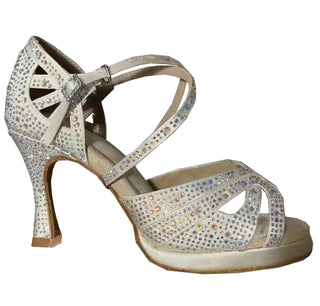 Woman Salsa Dancing Platform Sandals
