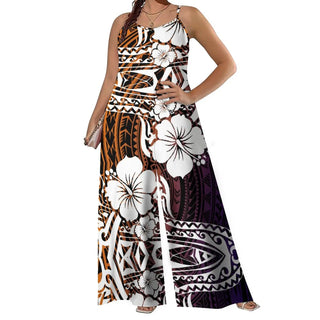 Spaghetti Strap Sleeveless Wide Leg Romper