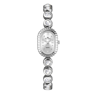 Luxury Vintage Quartz Woman Watch Diamond Bracelet Strap Roman Scale Rhinestones Wristwatch Retro Gold Waterproof Ladies Watches