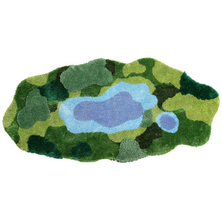 Handmade 3D Moss Tufted Area Rug