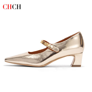 Luxurious Sheep Leather Wedding Party Shoes