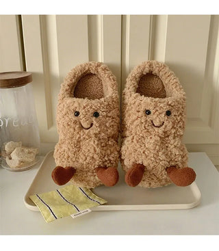 Ins-Style Plush Indoor Ladies Slippers