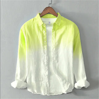 Men's 3D Printed Fashion Linen Shirt