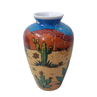 Creative 3D Puzzle Vase Waterproof Artistic Flower Vase Jigsaw Building Block Arrange Flowers Flower Arrangement Vase