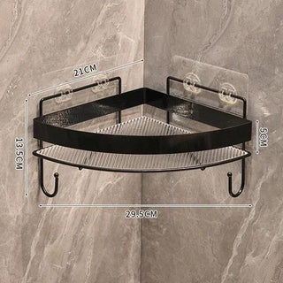 Wall Mounted Golden Bathroom Storage Rack