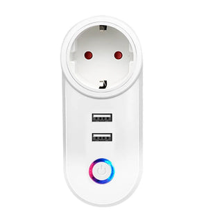 WiFi Smart Power Plug Adapter Electrical Outlet EU US AU UK GE Socket USB Time Remote Control by Smartlife App Alexa Google Home