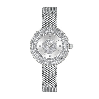 Luxury Watches For Women Diamond Dial Quartz Wristwatch Fashion Elegant Dress Ladies Watch Golden Wheat Strap Vintage Watch 2025