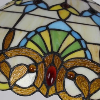 Handmade Peacock Tiffany Pendant Hanging Lamp