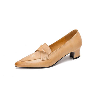 Elegant Woman Cowhide Handmade Shoes